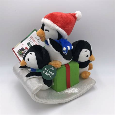 2020 Sledding Surprise Playful Penguins Hallmark Christmas Tabletop
