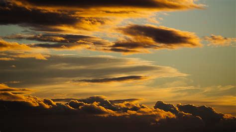 Download Wallpaper 3840x2160 Clouds Backlit Dark Sunset
