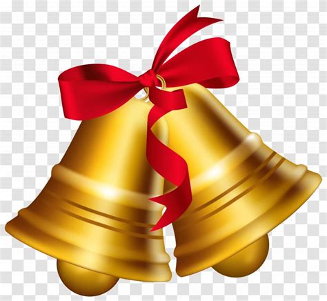 Christmas Bell Clip Art Jingle Bells With Bow Image Transparent Png