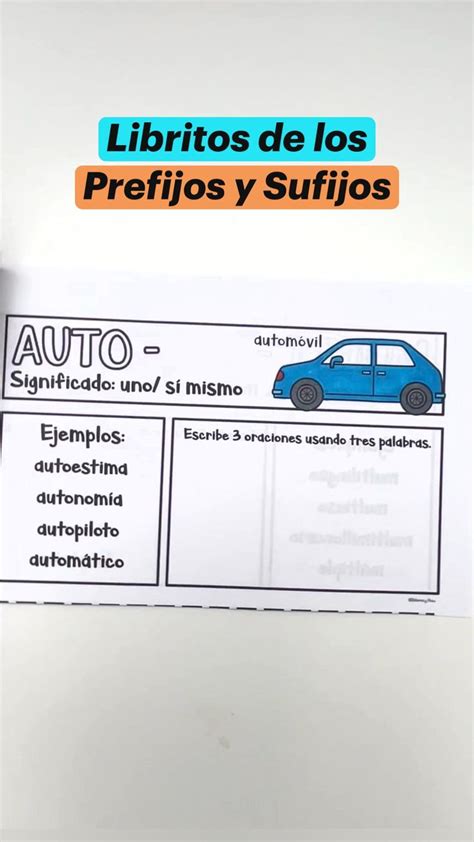 Los Prefijos Y Sufijos Spanish Prefixes And Suffixes Prefijos Y
