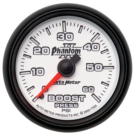 Autometer Boost Gauge 2 116 60psi Mechanical Phantom Ii