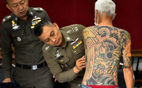 missing japanese mafia boss arrested after tattoos go viral