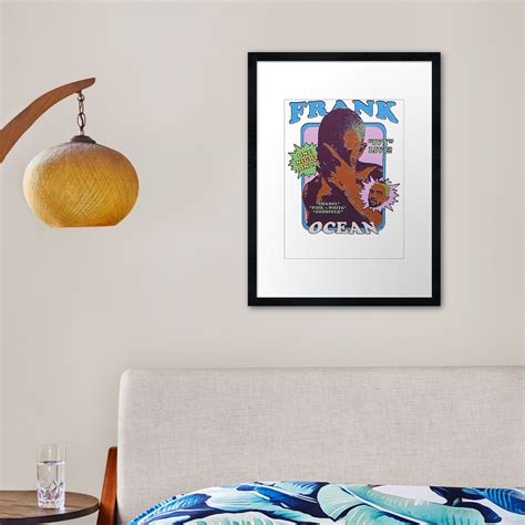 Frank Ocean Vintage Retro Aesthetic Inspired Framed Print Premium Merch