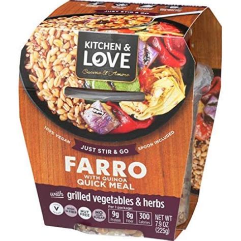 Kitchen And Love Quinoa And Farro Grilled Vegetables And Herbs 150g