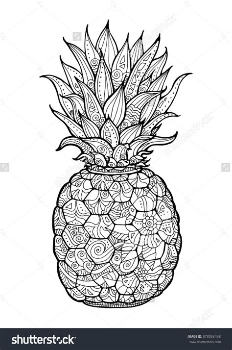 Mandala Pineapple Coloring Pages Tripafethna