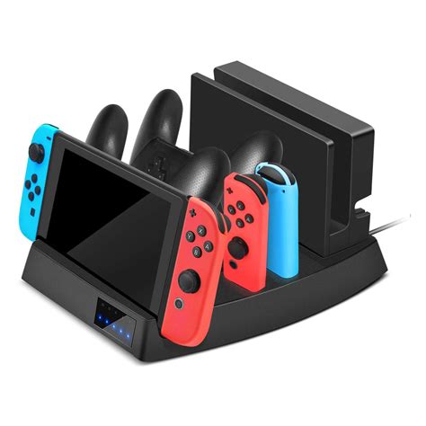 Controller Charging Dock for Nintendo Switch, TSV 6 in 1 Charging ...