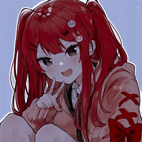 Pin By ミルクティー ケーキ Love On Lưu Nhanh Red Hair Girl Anime Anime Red Hair Cute Manga Girl