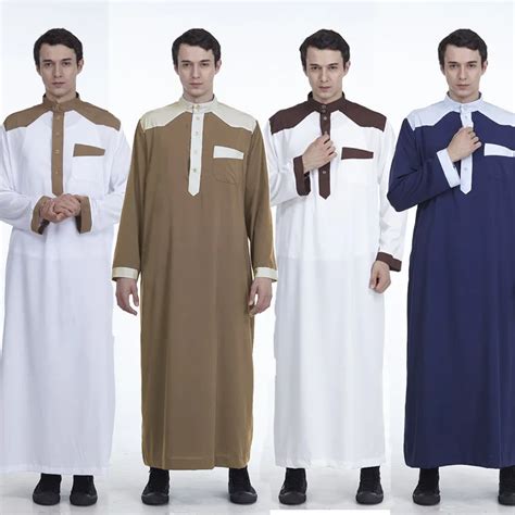 Men Muslim Robes Islamic Clothing Middle East Saudi Arabia Qatar
