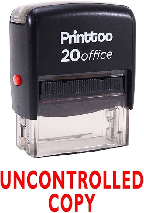 Printtoo Uncontrolled Copy Self Inking Rubber Stamp Office