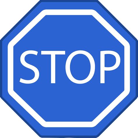 Blue Stop Signs Youtube