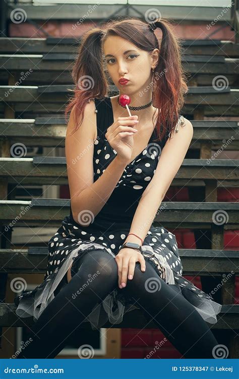 Cute Candy Girl Stock Image Image Of Posing Real Pretty 125378347