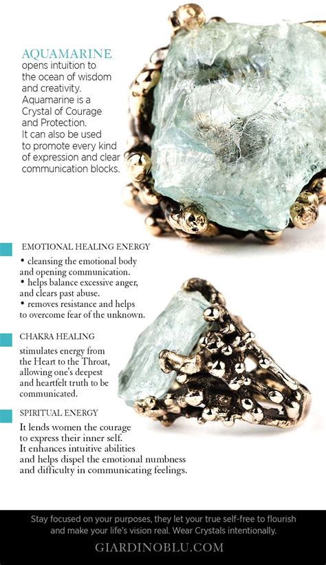 Crystal Meaning Chart On How To Use Aquamarine For Balancing Your