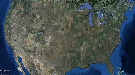 Explore the world on this map ! Patch work satellite photos of the USA on Google Earth ...