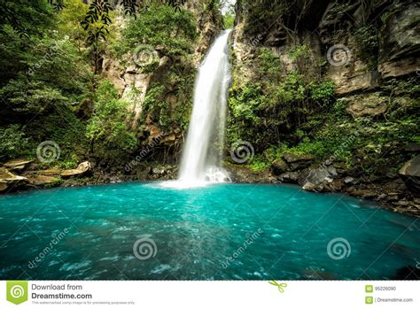 La Cangreja Waterfall Costa Rica A Beautiful Pristine Waterfall In