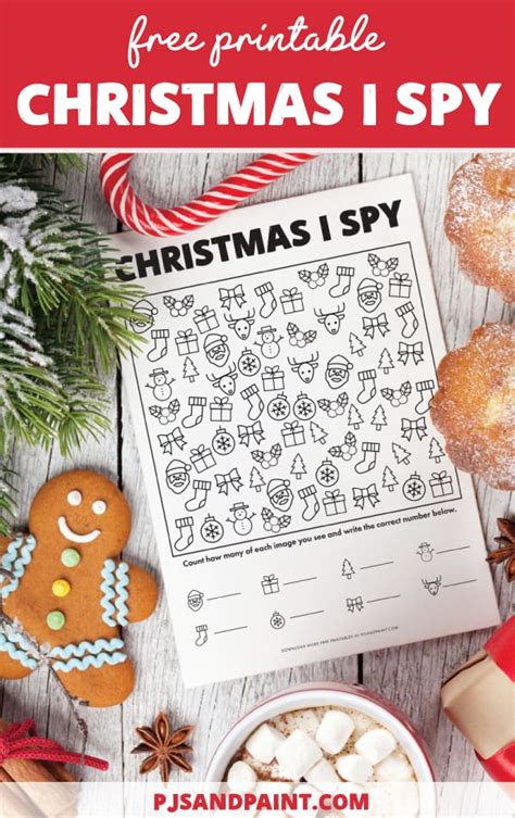 Christmas I Spy Printable Printable Word Searches
