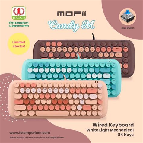 Mofii Sweet Series Wireless Keyboard And Mouse Combo Set 104keys