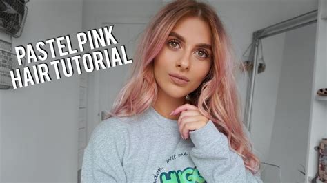Remove hair color by using laundry detergent. Pastel Pink Hair Tutorial - Wash In Wash Out | Fashion ...