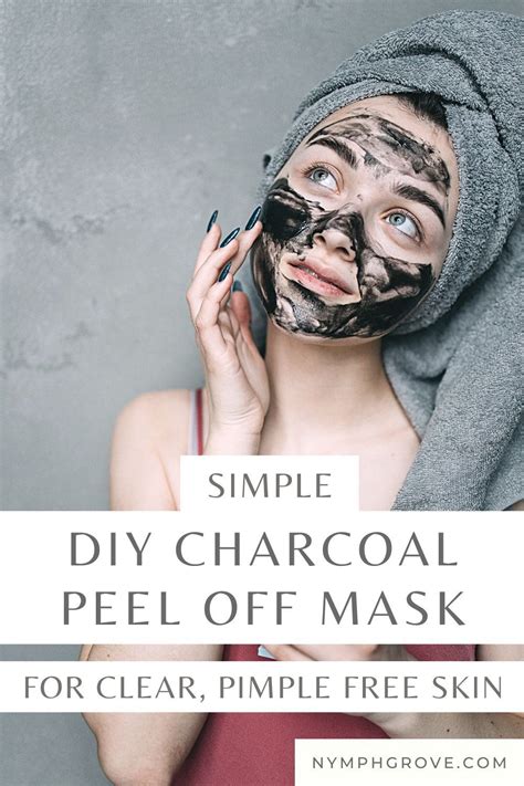 Simple Diy Charcoal Peel Off Face Mask For Clear Supple Skin In 2021