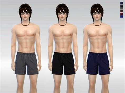 Sims 4 Teen Sims Cc Sport Shorts Swim Shorts Two Sisters Cafe Sims