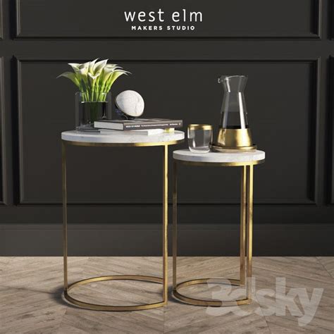 Coordinates with west elm butler stand (sold separately). Round Nesting Side Tables Set West Elm | Side table, West ...