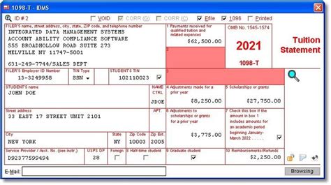 1098 T Software To Create Print And E File Irs Form 1098 T In 2023