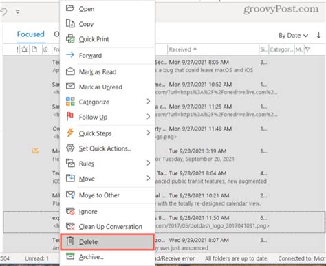 How To Find And Delete Emails By Date In Microsoft Outlook Groovypost