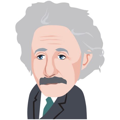 Albert Einstein Cartoon Image Free Svg