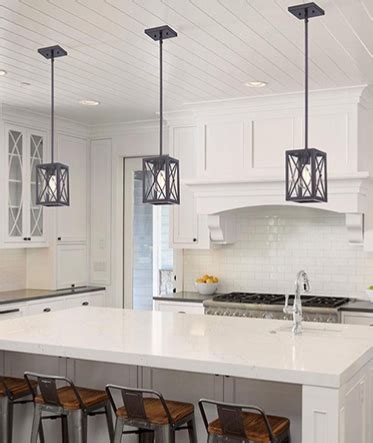 Pendant lighting is mounted to the ceiling and hangs on either a rod or chain. Lighting - The Home Depot