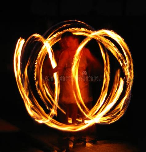 Spinning Fire Stock Photo Image Of Arts Juggling Flames 1730882