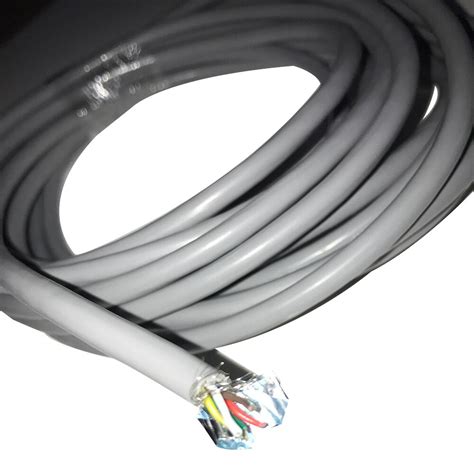 Rvsp 6 Core 015mm Twisted Pair Shielded Cable Grey Pvc Communication