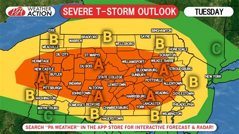 Enhanced Risk For Severe Thunderstorms Tuesday Threat Of Damaging