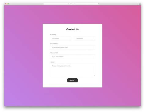 Top 41 Free Html5 And Css3 Contact Form Templates 2021 Colorlib
