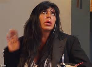 Mob Wives Big Ang Lives Up To Her Name As She Flaunts Her Large Chest And Huge Mouth At Fan