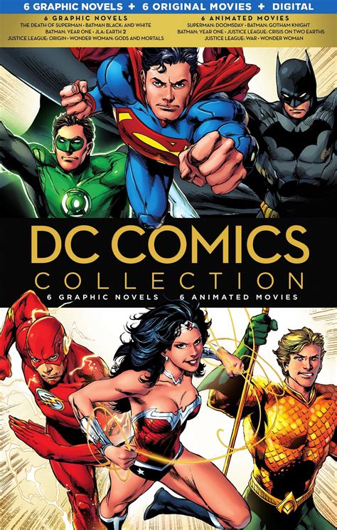 Best Buy Dc Comics Collection 6 Graphic Novels 6 Animated Movies [blu Ray] [6 Discs]