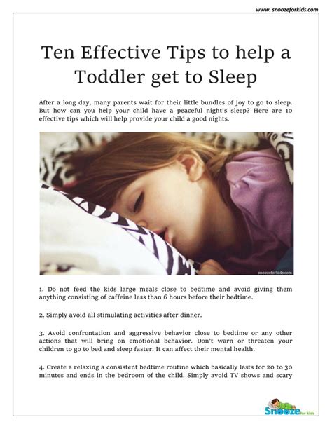 Ppt How To Make Toddler Sleep Fast Snooze For Kids Powerpoint