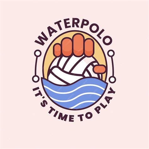 Free Vector Hand Drawn Water Polo Logo Template
