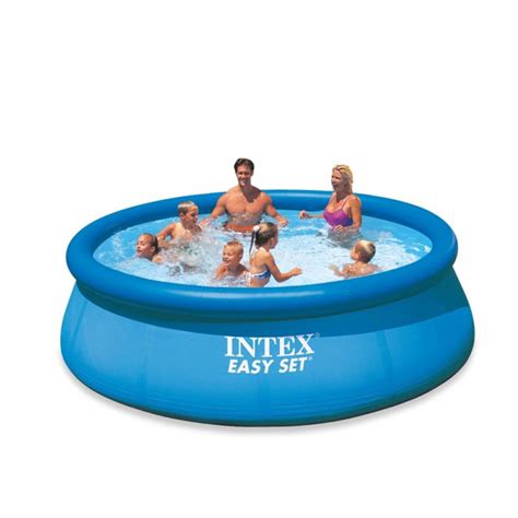 Intex Easy Set Inflatable Pvc Round Kids Swimming Paddling Pool 12ft