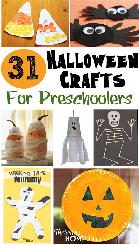 31 Easy Halloween Crafts For Preschoolers Thriving Home