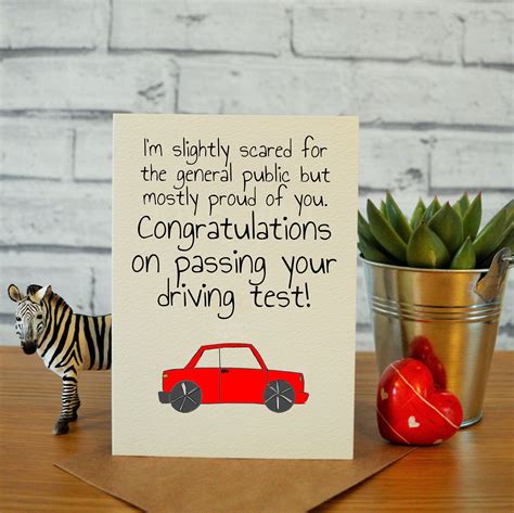 Free Printable Cards For Passing Driving Test