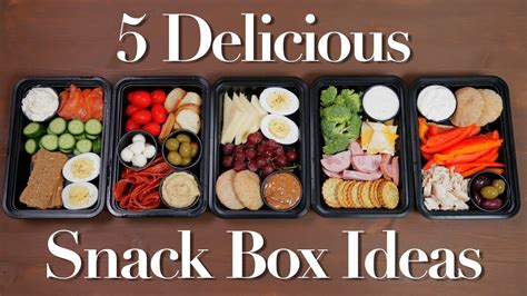 5 Delicious Snack Box Ideas Back To School Youtube
