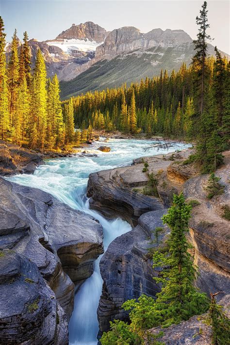 Mistaya Canyon Canadian Rockies Banff National Park Beautiful