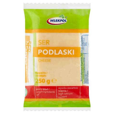 Mlekpol Ser Podlaski 250 g - Zakupy online z dostawą do domu - Carrefour.pl