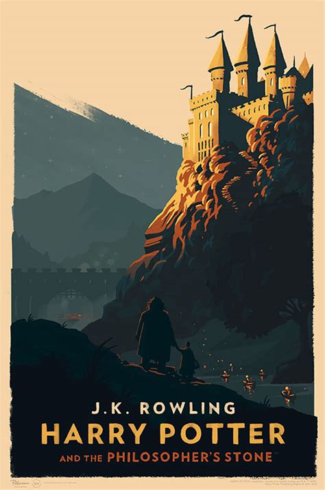 Magical Vintage Harry Potter Book Covers By Olly Moss Bored Panda