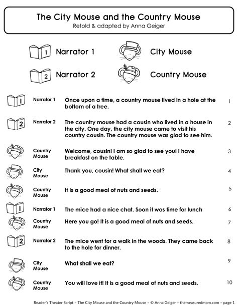 Free Readers Theater Script Printables Printable World Holiday
