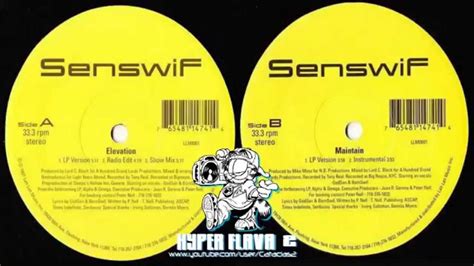 Senswif ‎ Elevation Maintain Full Vinyl 12 1997 Youtube