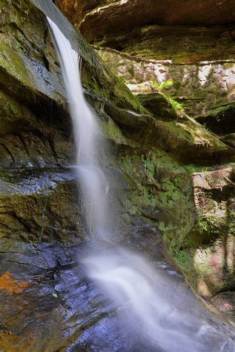 Waterfall Photo Hocking Hills State Park Old Mans Cave Landscape