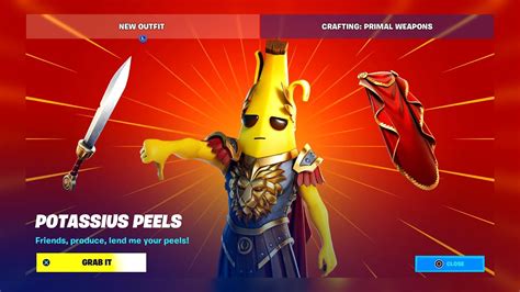 Fortnite Item Shop Countdown Live Potassius Peels Skin Fortnite