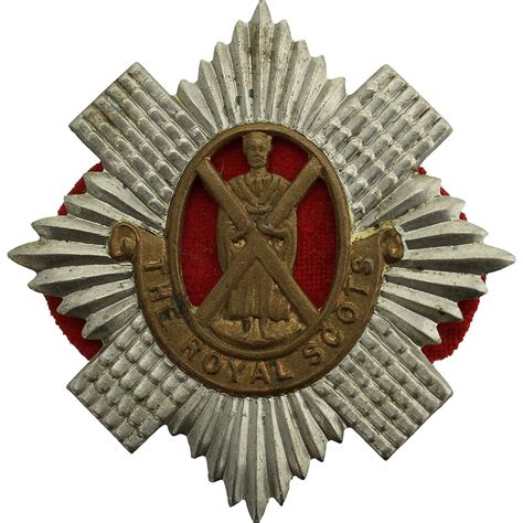WW1 Royal Scots (Scottish) Regiment Cap Badge