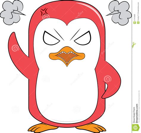 Angry Penguin Mascot Stock Vector Illustration Of Goodwill 57475690