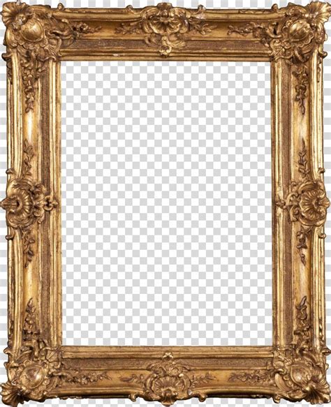 Picture Frame Digital Photo Frame Tableau Gold Pattern Frame Png